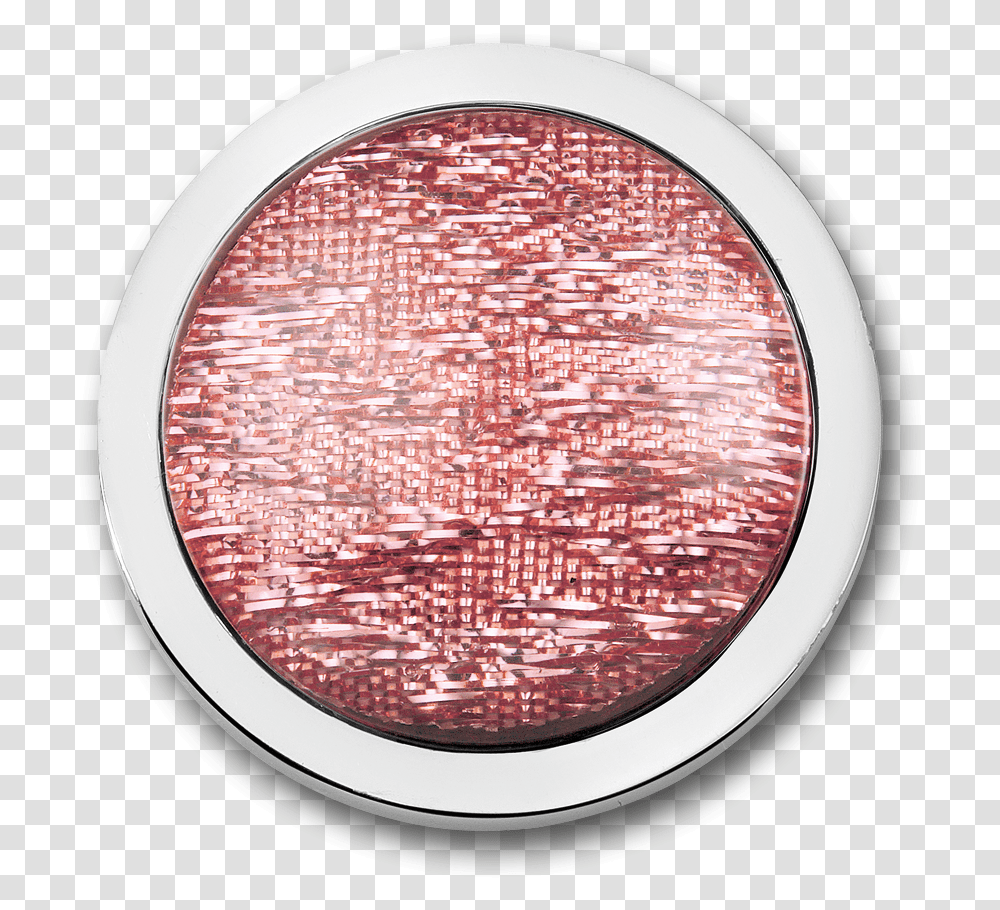 Intenso Light Pink Rose Stainless Steel Disc With Colorful Eye Shadow, Window, Rug, Porthole Transparent Png