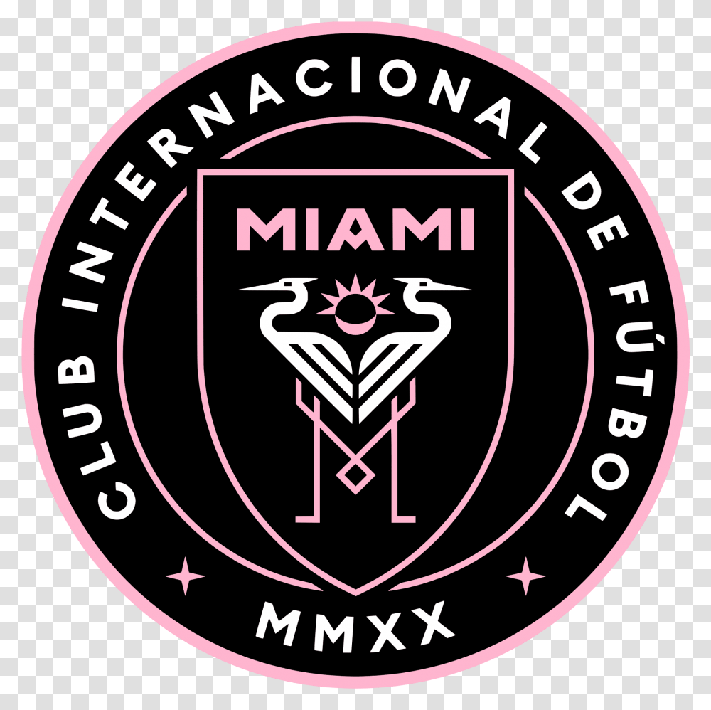 Inter Miami Logo And Symbol Meaning Miami International Club, Trademark, Label, Text, Badge Transparent Png