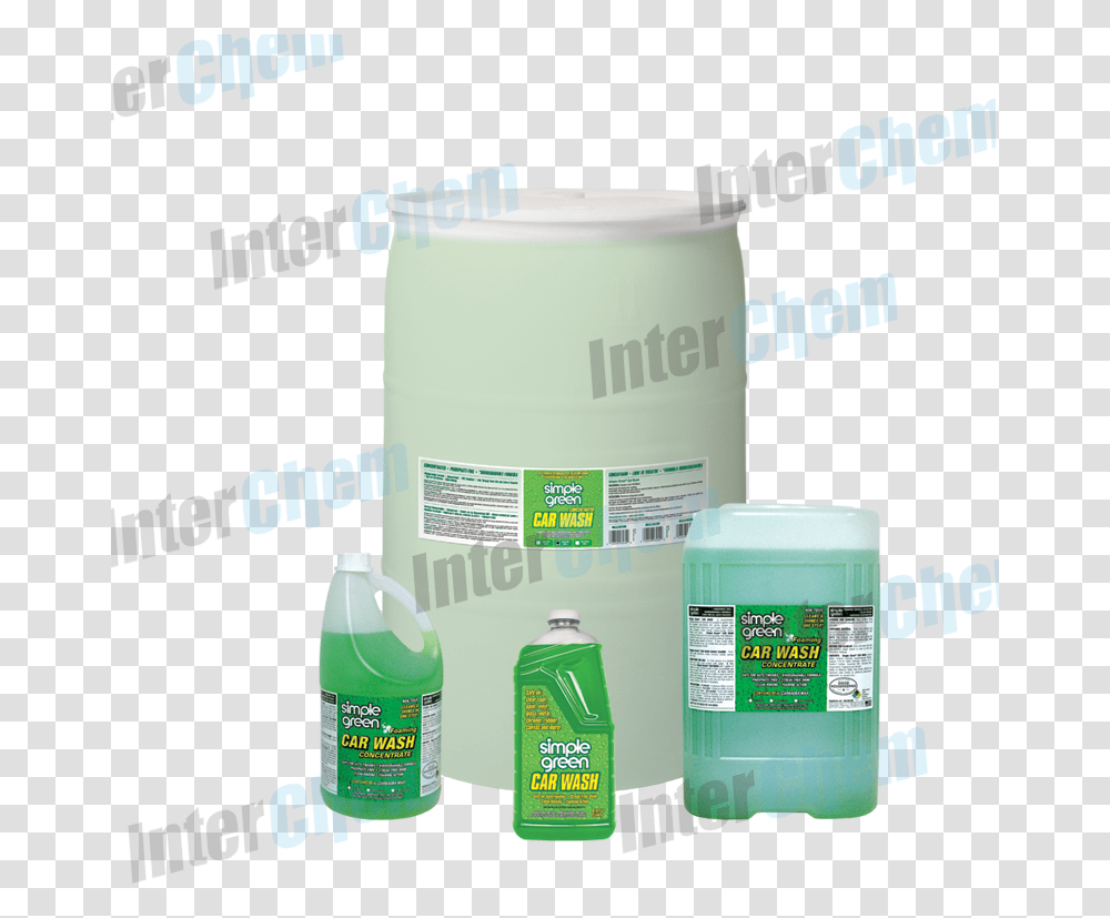 Interchem Limited Simple Green Car Wash Concentrated Plastic Bottle, Cosmetics, Paint Container, First Aid Transparent Png