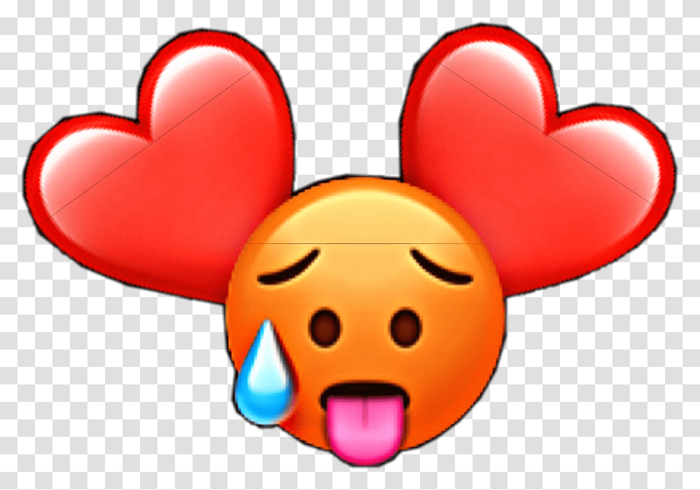 Interesting Emoji Emojis Love Tears Tear Teardrop Heart, Balloon, Pac Man Transparent Png