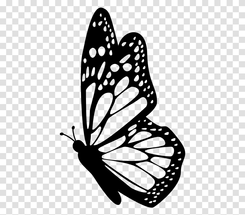 Interesting Facts About Butterflies Butterfly Black And White, Gray, World Of Warcraft Transparent Png