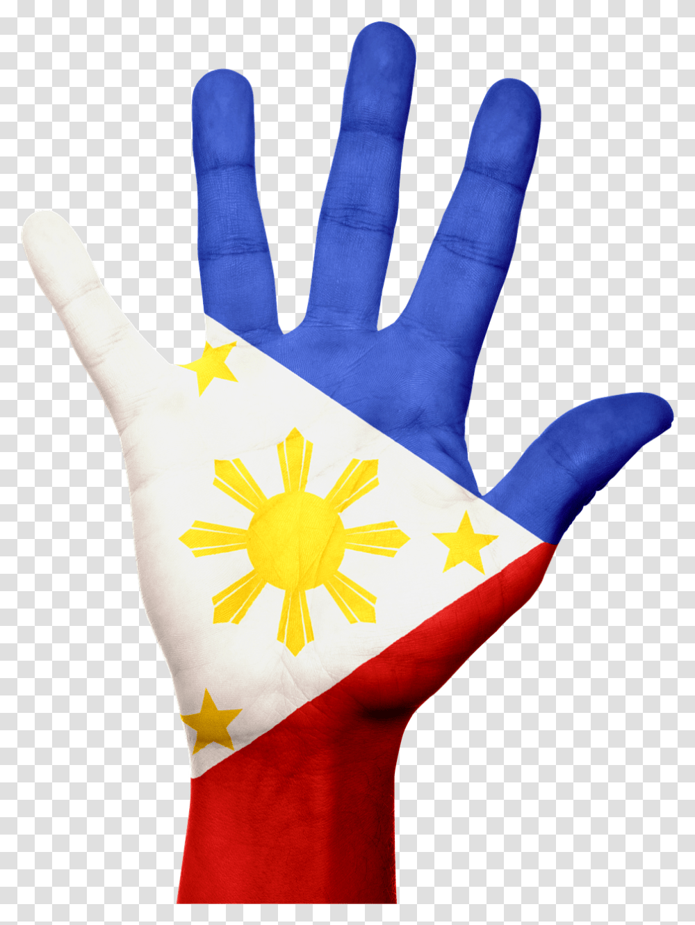 Interesting Facts About The Philippines Flag Pakistan Flag On Hand, Apparel, Finger, Glove Transparent Png