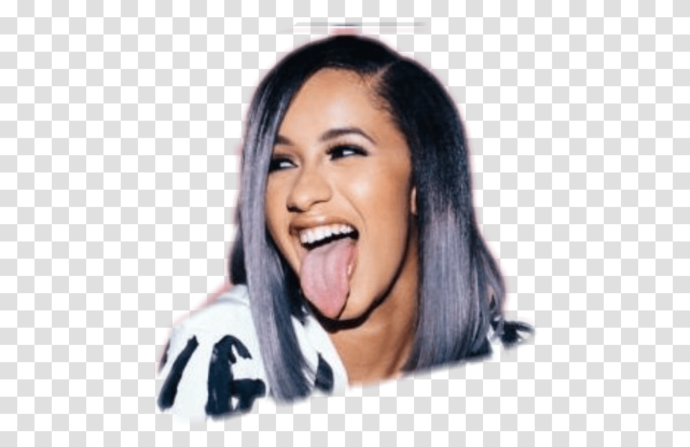 Interesting People Freetoedit Cardi B, Face, Person, Mouth, Head Transparent Png