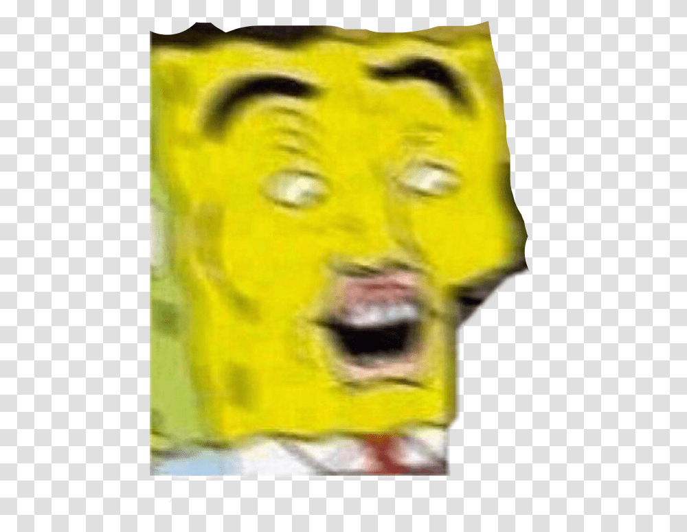 Interesting Spongebob Meme Sticker Woah Oml Omgfreetoed Meme Stickers For Snapchat, Head, Modern Art, Mask Transparent Png