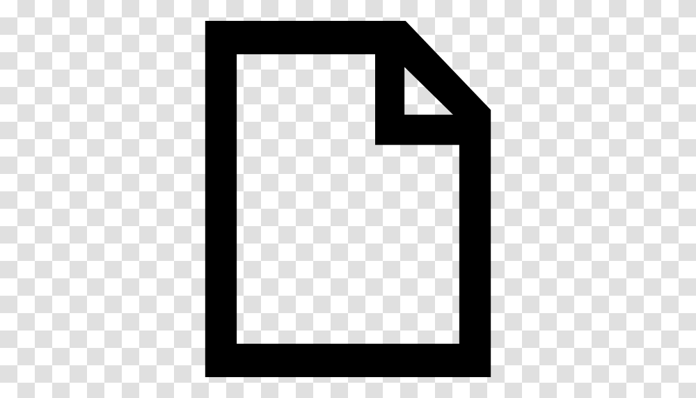Interface Symbol Of Paper Sheet Outline With Right Upper, Gray, World Of Warcraft Transparent Png