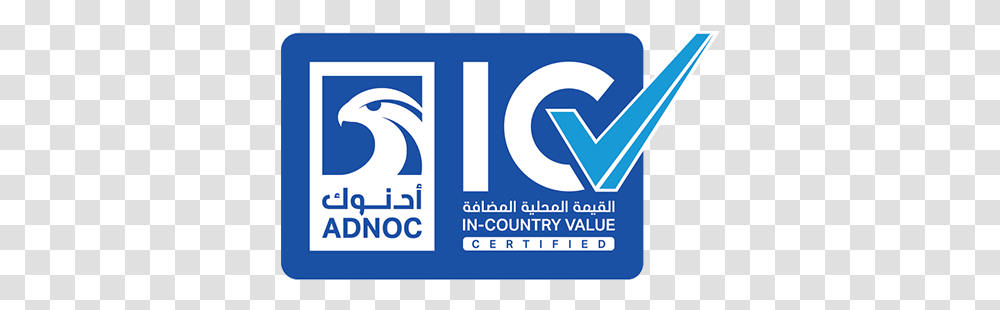 Interior Company In Dubai And Abu Dhabi Adnoc Icv Certified Logo, Text, Label, Word, Paper Transparent Png