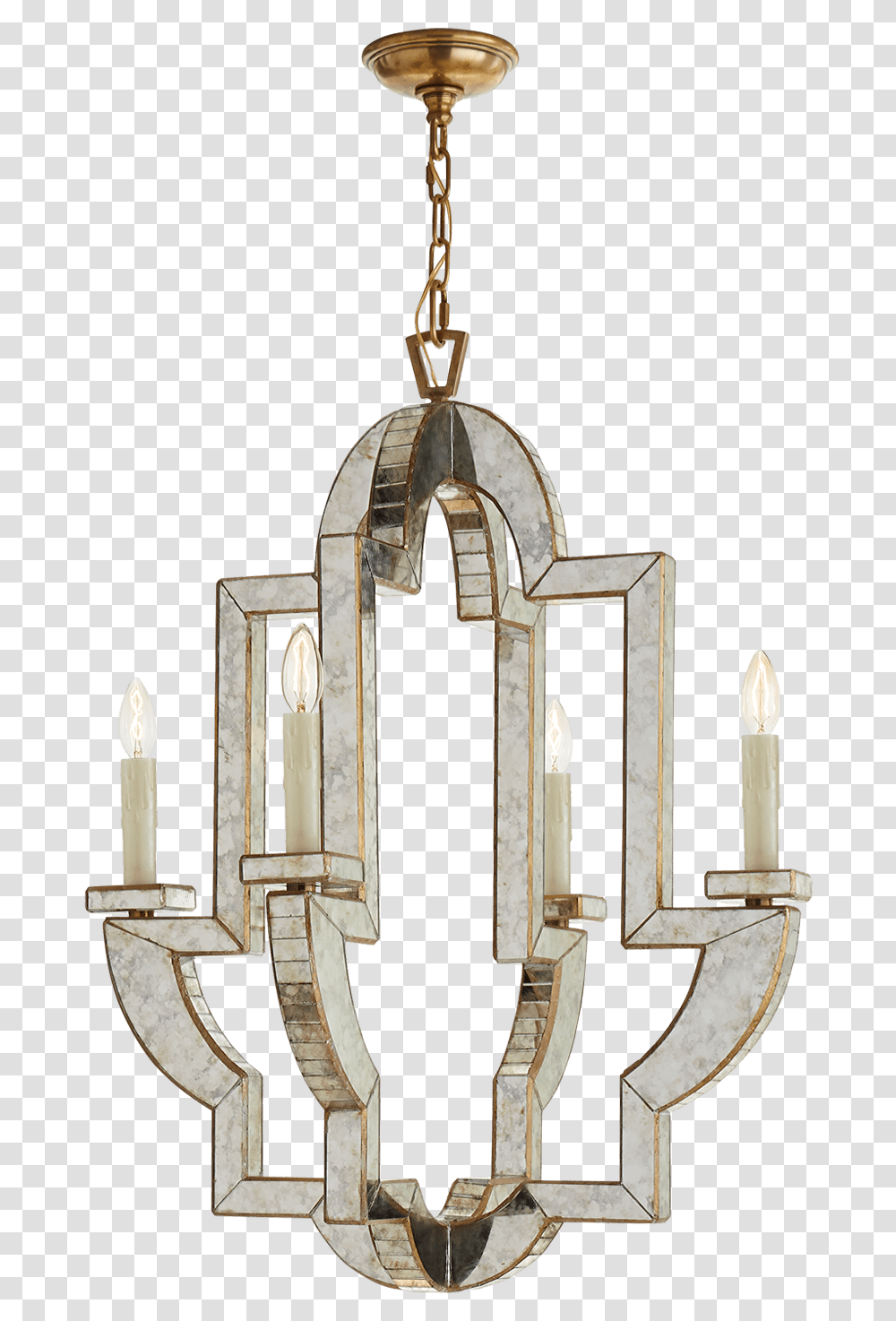 Interior Designer Dallas Mirror Armed Chandelier, Cross, Lamp, Crystal Transparent Png