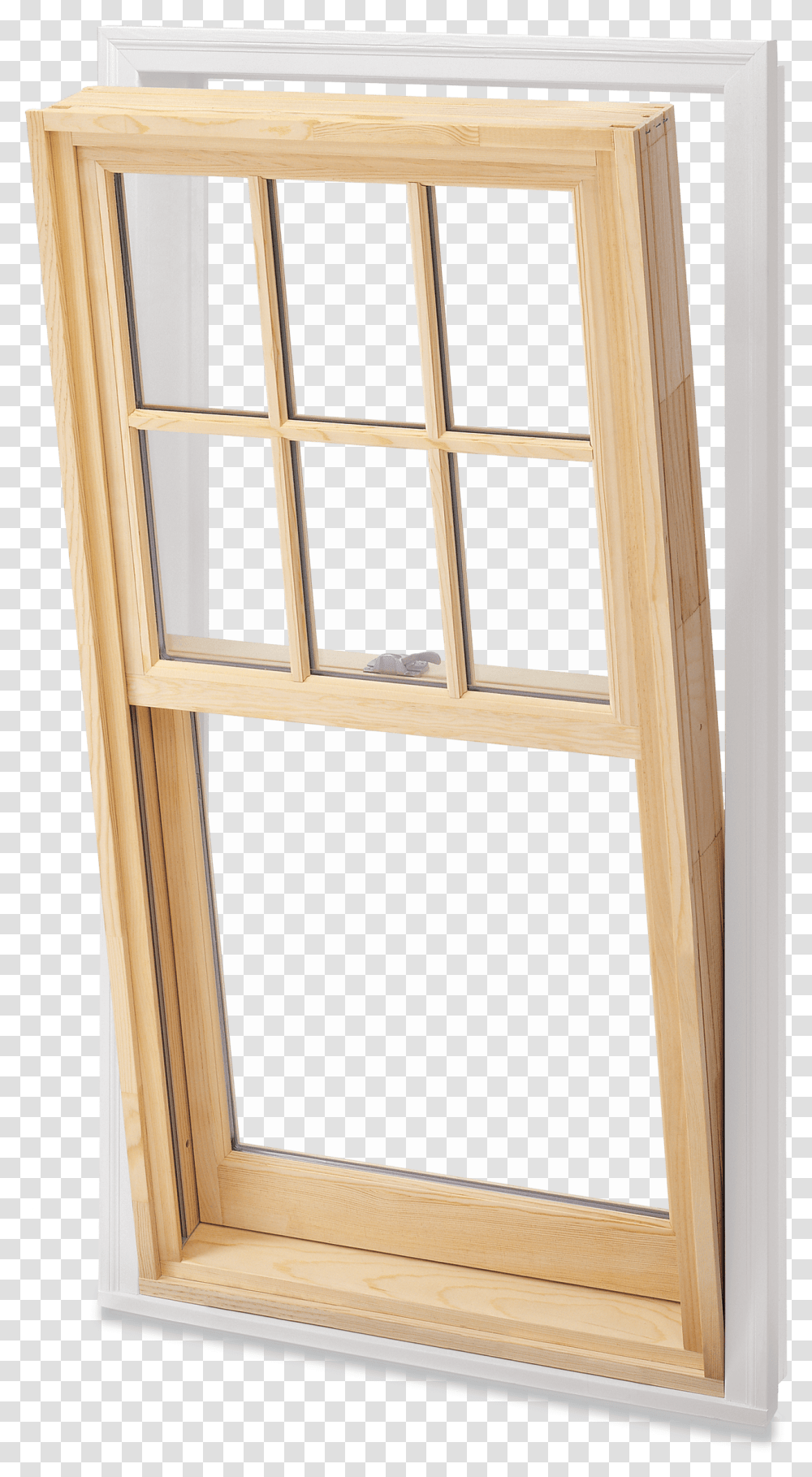 Interior View Wood Double Hung Windows, Picture Window, Door, Rug, Mirror Transparent Png