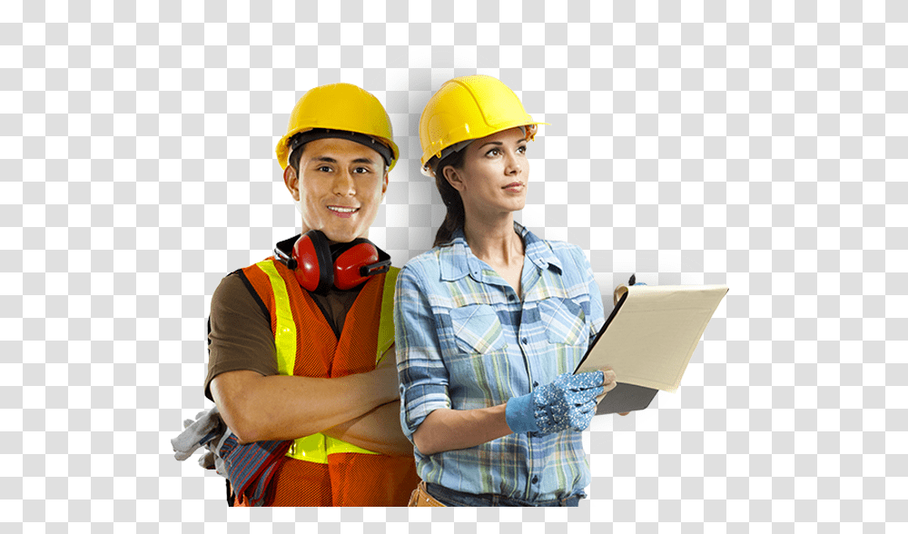 Interior Worker Download Construction Worker Men And Women, Apparel, Person, Human Transparent Png