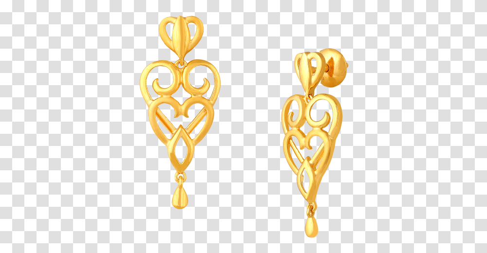Interloped Gold Hearts Earrings Gold Earring Designs New, Accessories, Accessory, Jewelry Transparent Png