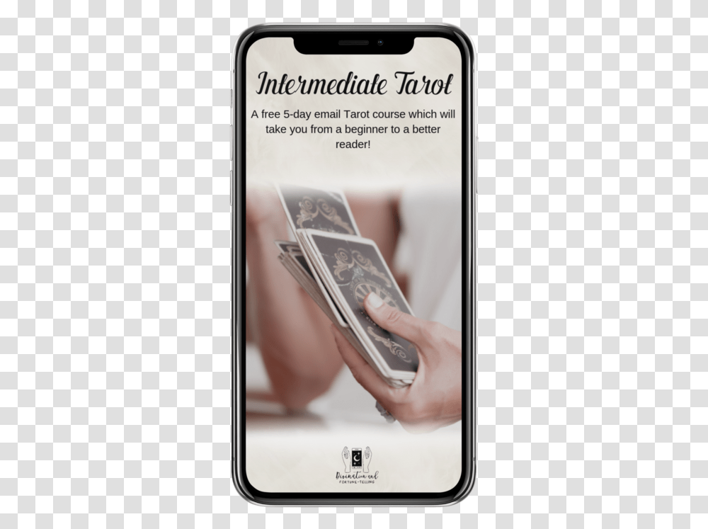 Intermediate Tarot On Iphone, Electronics, Mobile Phone, Cell Phone, Person Transparent Png