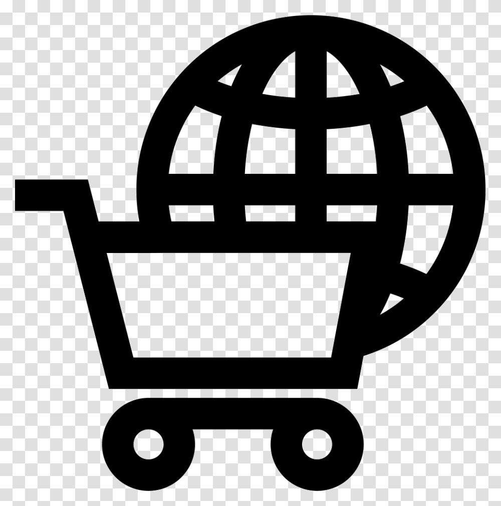 International E Commerce Icono E Commerce, Shopping Cart, Stencil, Lawn Mower, Tool Transparent Png