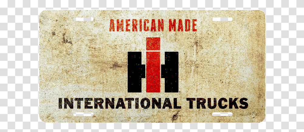 International Harvester American Made Distressed License Shawnee Scout, Word, Alphabet, Logo Transparent Png