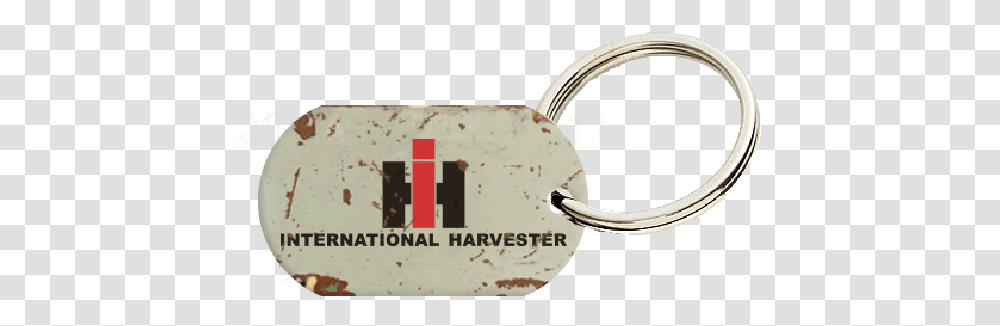 International Harvester Distressed Logo Dogtag Keyring Chain, Lock, Label, Buckle Transparent Png