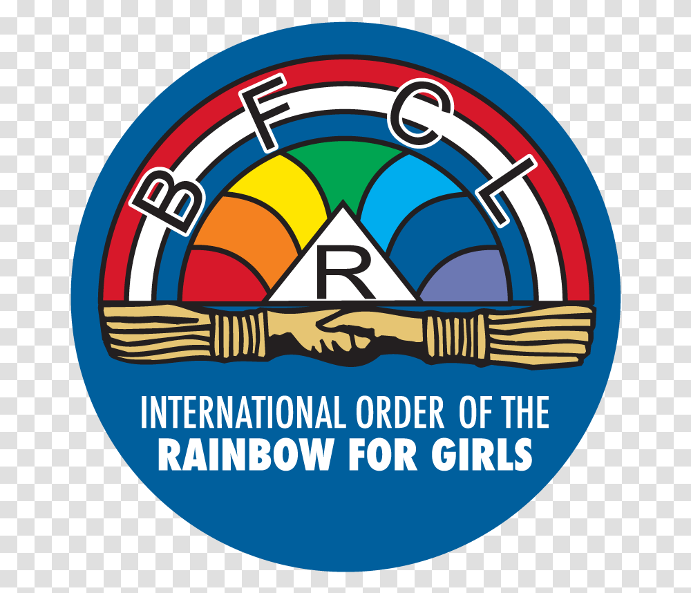 International Order Of Rainbow For Girls, Logo, Label Transparent Png
