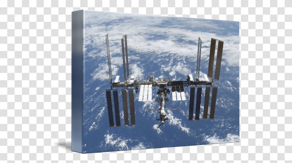 International Space Station In Orbit Above Earth By Stocktrek Images Espacial Da Terra Transparent Png