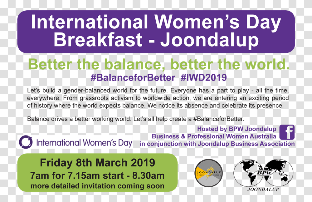 International Women's Day Breakfast World Map, Advertisement, Flyer, Poster Transparent Png