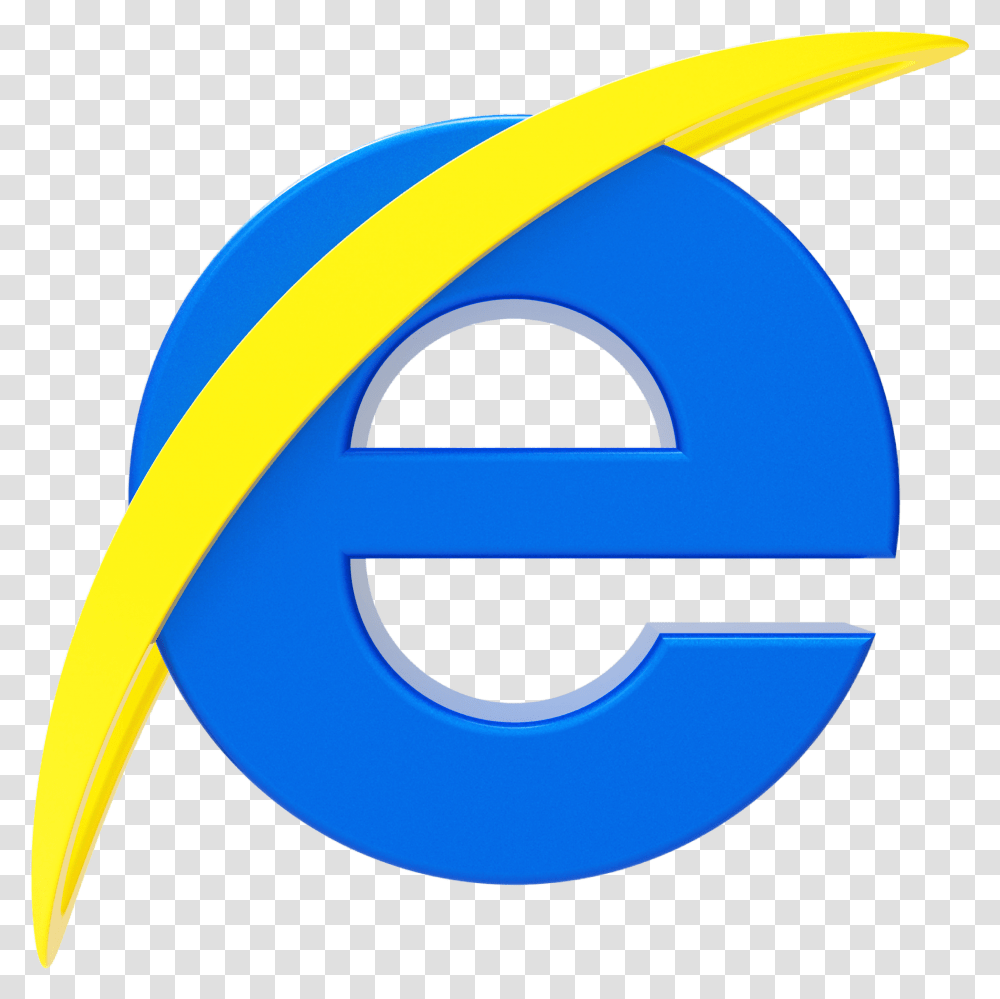 Internet Explorer Logo By Llexandro Internet Explorer Symbol, Number, Trademark, Alphabet Transparent Png