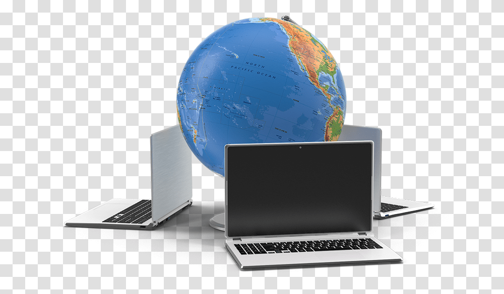 Internet Globe, Laptop, Pc, Computer, Electronics Transparent Png