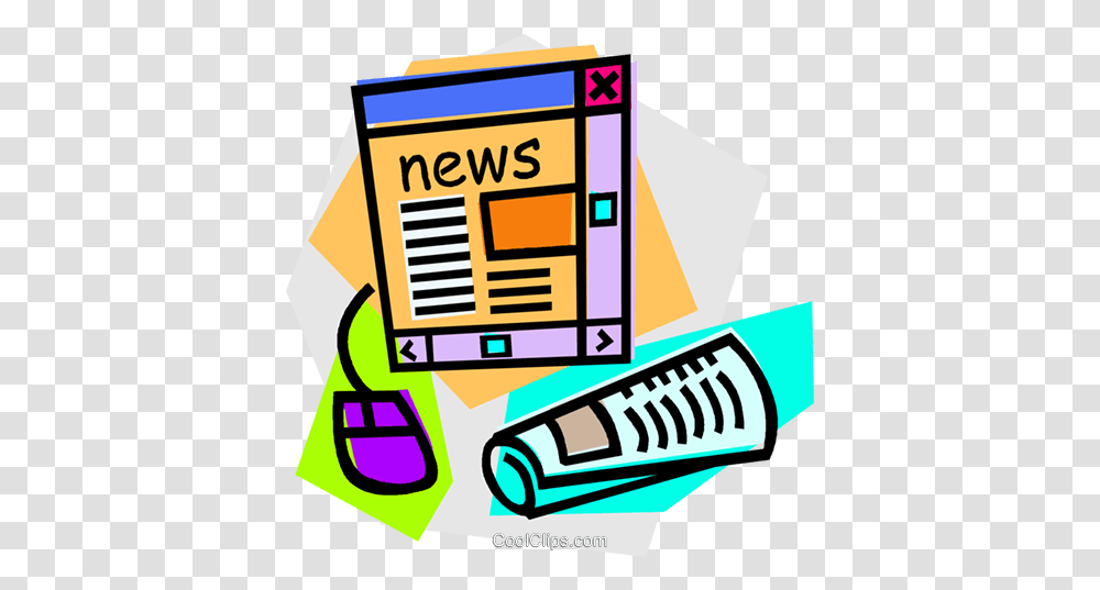 Internet News Concept Royalty Free Vector Clip Art Newsletter Clip Art, Advertisement, Poster, Flyer, Paper Transparent Png