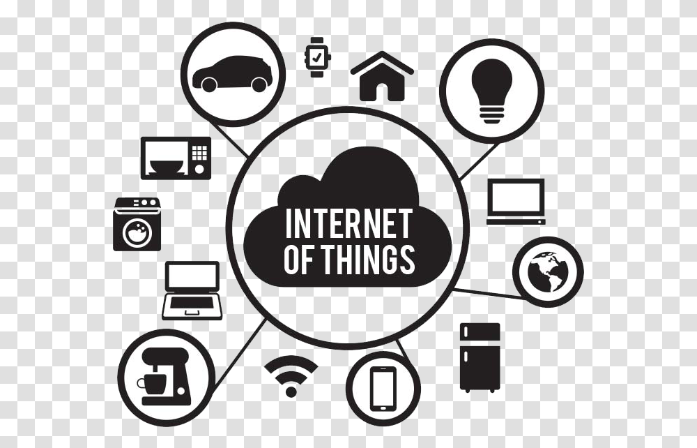 Internet Of Things Black And White, Cooktop, Indoors, Number Transparent Png