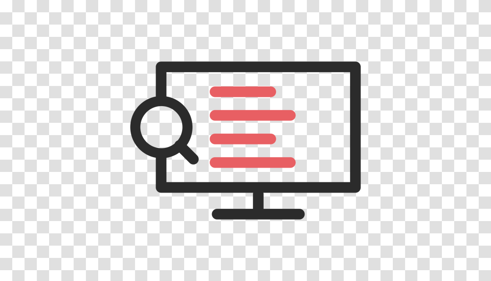 Internet Search Colored Stroke Icon, Monitor, Screen, Electronics, Display Transparent Png