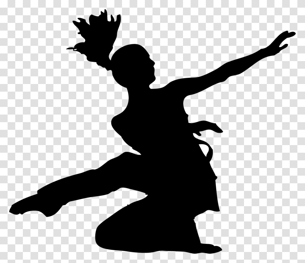 Interpretive Dance Silhouette, Person, Human, Kneeling, Dance Pose Transparent Png