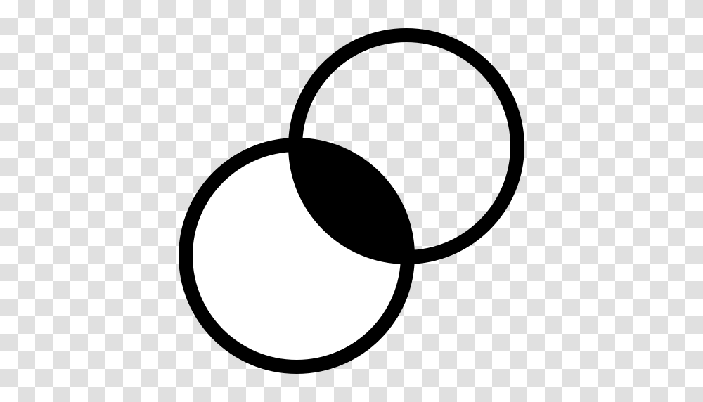 Intersection Intersection Of Two Sets Set Theory Icon With, Moon, Outer Space, Night, Astronomy Transparent Png