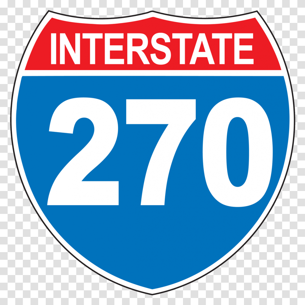 Interstate 270 Sign, Number, Label Transparent Png