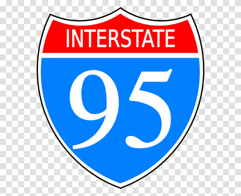 Interstate 95 Sign Clipart, Number, Label Transparent Png