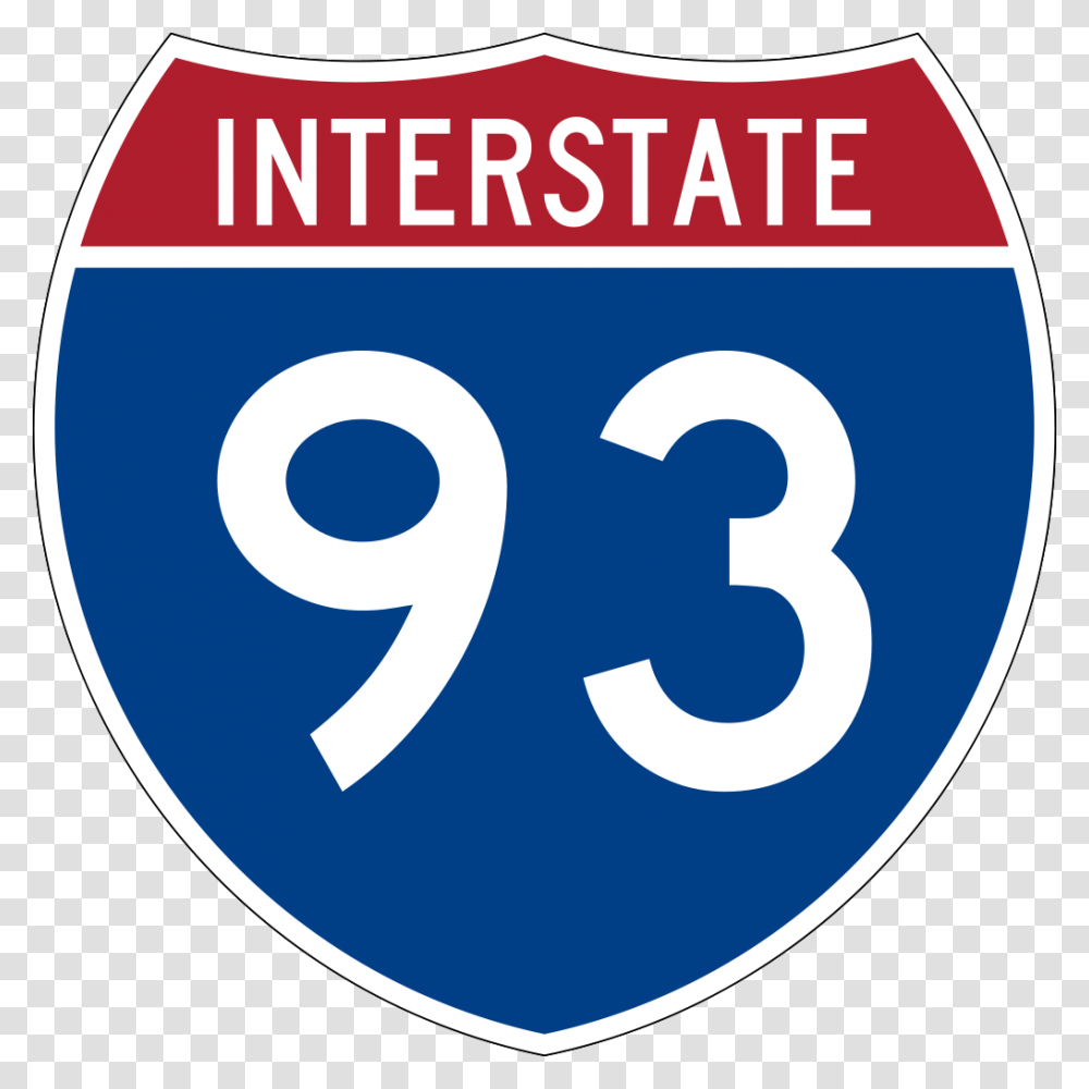 Interstate Interstate 93 Sign, Label, Number Transparent Png