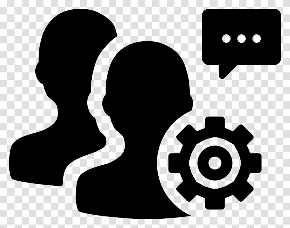 Interview Management Customer Icon, Silhouette, Stencil, Audience, Crowd Transparent Png