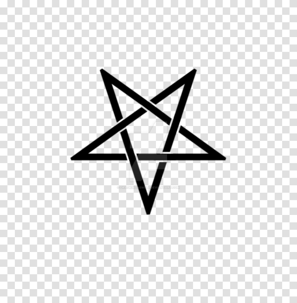 Interwoven Inverted Pentagram, Logo, Trademark Transparent Png
