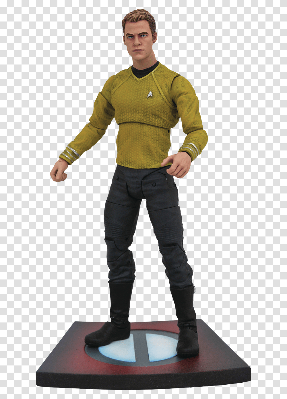 Into Darkness Diamond Select Captain Kirk, Sleeve, Long Sleeve, Person Transparent Png