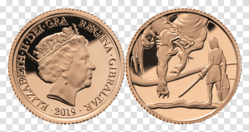 Into The Dragon's Lair 2019 Quarter Sovereign Shop The, Coin, Money, Person, Human Transparent Png