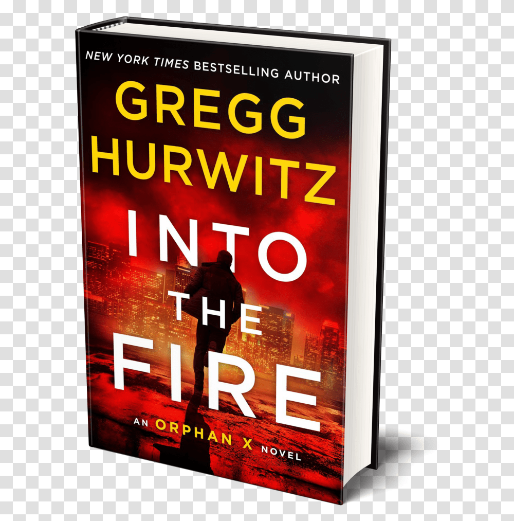 Into The Fire3d Poster, Advertisement, Person, Book, Novel Transparent Png