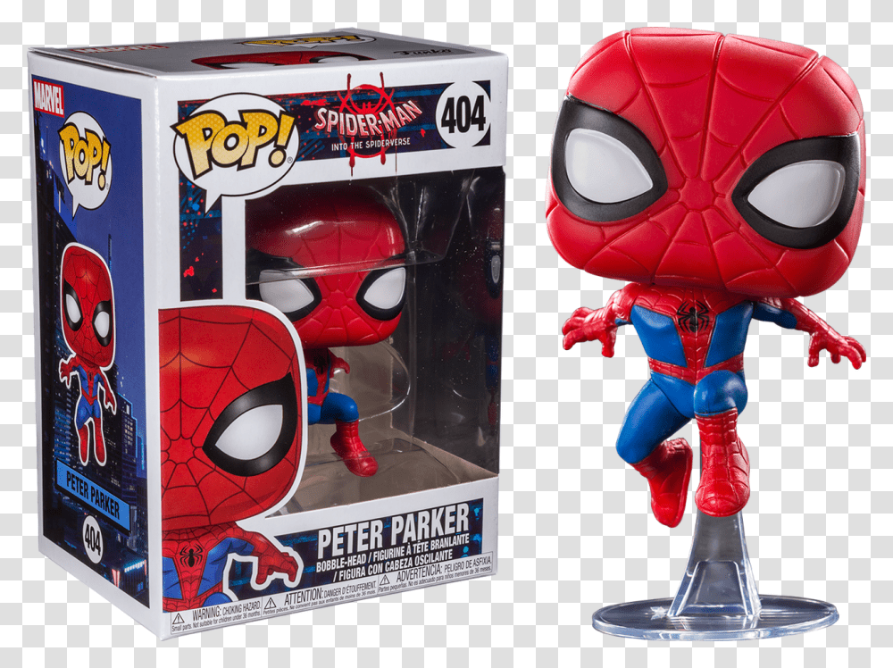 Into The Spider Verse Spider Man Into The Spider Verse Pop Vinyl, Toy, Apparel, Helmet Transparent Png