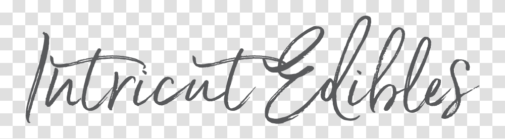 Intricut Edibles Logo Calligraphy, Handwriting, Signature, Autograph Transparent Png