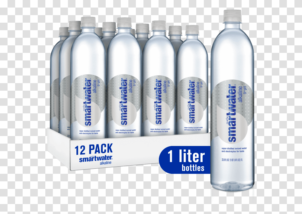 Introducing Smartwater Alkaline The Same Electrolyte Smart Water 9 Ph, Aluminium, Bottle, Tin, Can Transparent Png