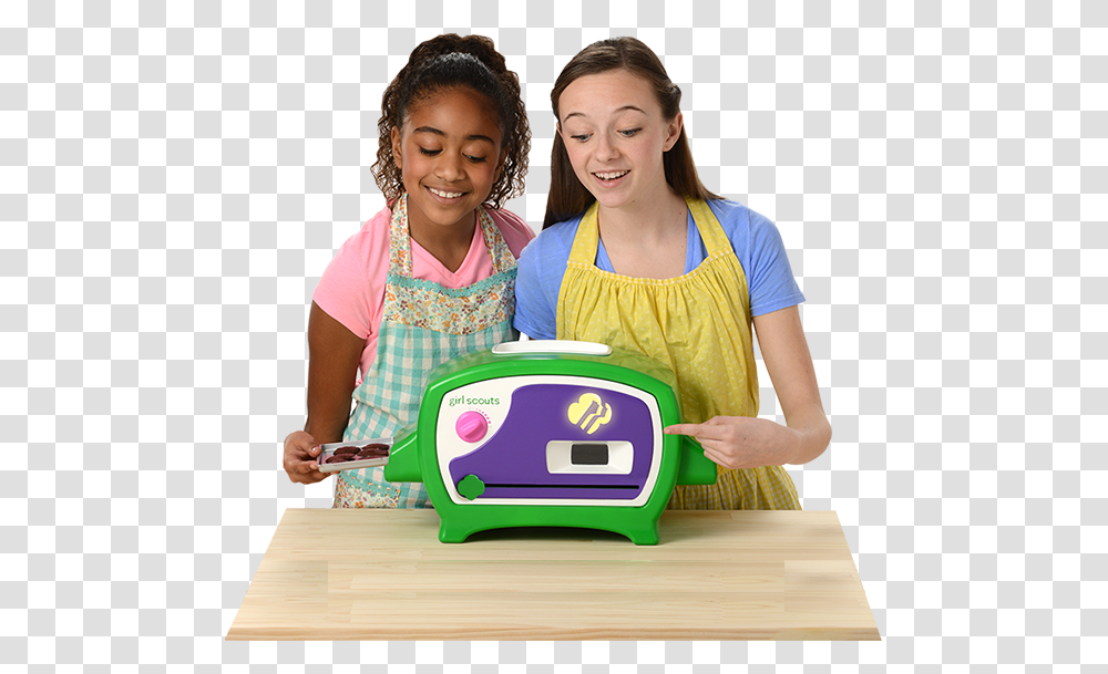 Introducing The Girl Scouts Cookie Oven Girl Scout Oven, Person, Female, Bowl, Woman Transparent Png