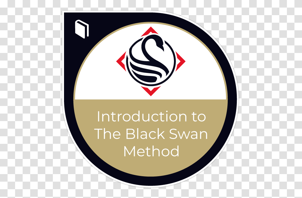 Introduction To The Black Swan Method Black Swan Chris Voss, Label, Logo Transparent Png
