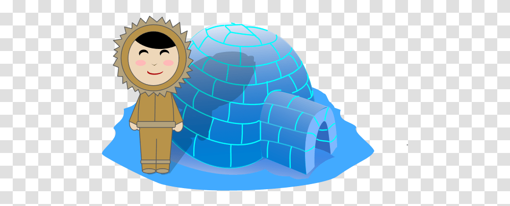 Inuit Girl And Igloo Types Of Houses Igloo, Nature, Outdoors, Snow, Ice Transparent Png