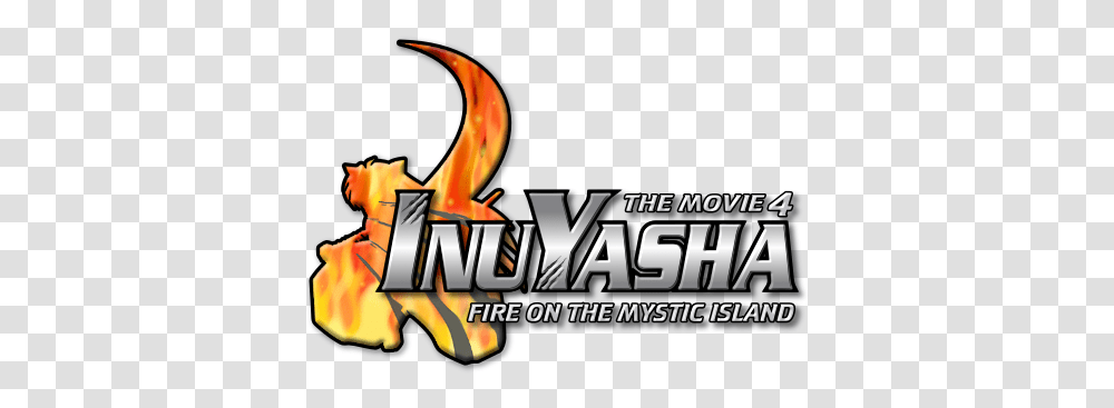 Inuyasha Logo 8 Image Inuyasha The Fire On The Mystic Island, Flame, Text, Symbol, Bonfire Transparent Png