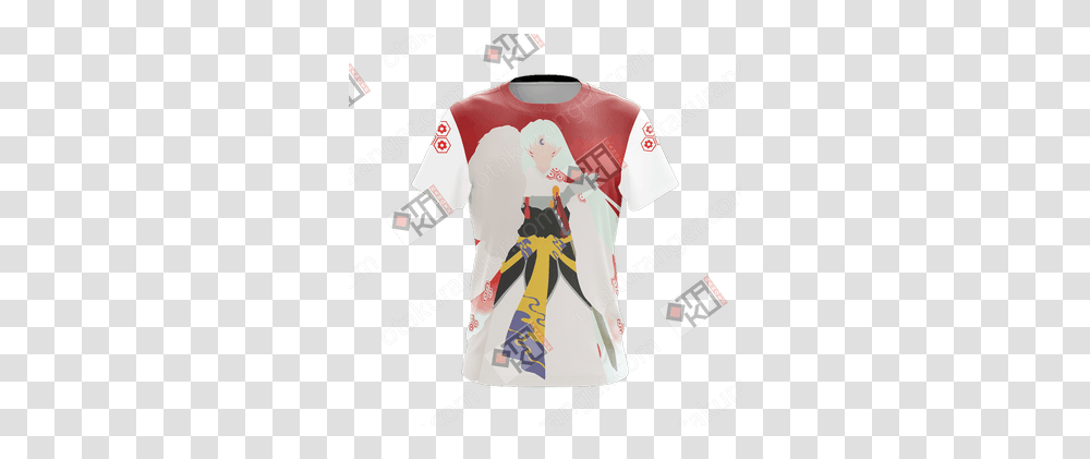 Inuyasha Sesshomaru New Unisex 3d Tshirt Otakuranger One Piece Yonko Hoodie, Clothing, Apparel, Sleeve, T-Shirt Transparent Png