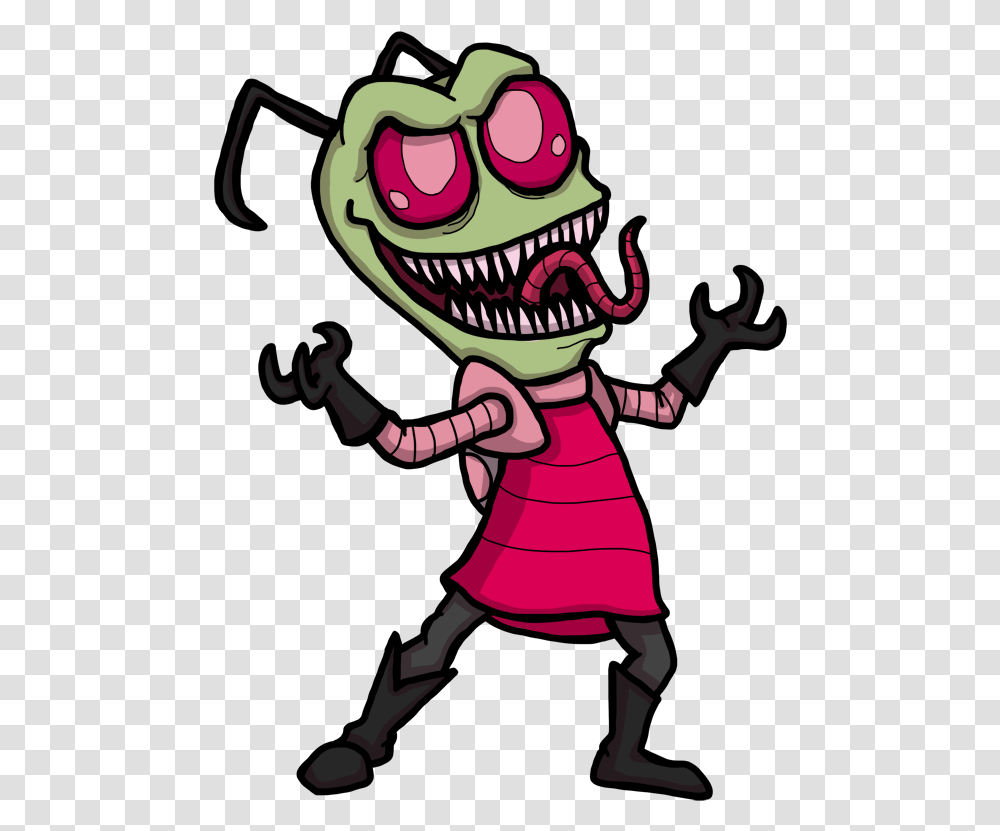 Invader Zim Cartoon, Person, People, Face Transparent Png