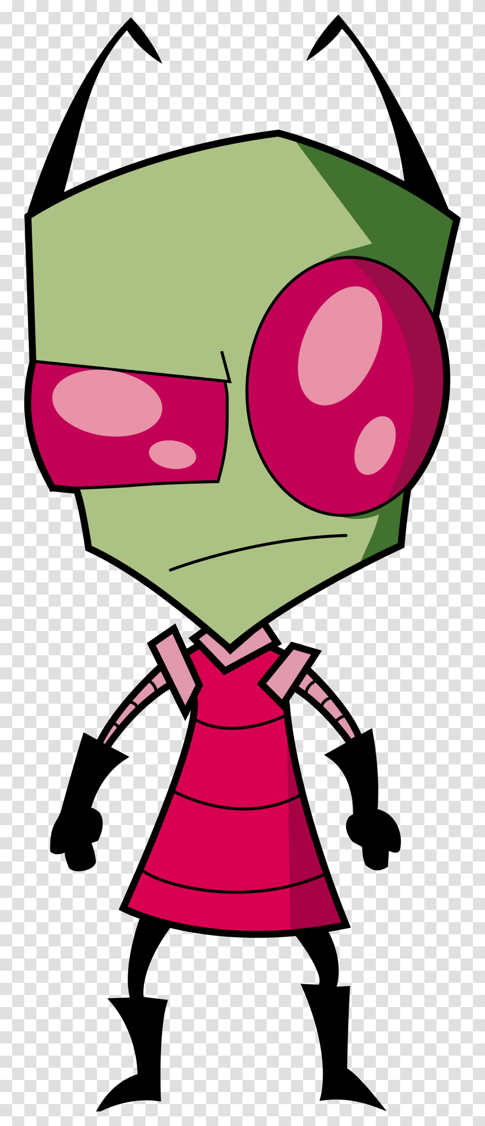 Invader Zim, Label Transparent Png