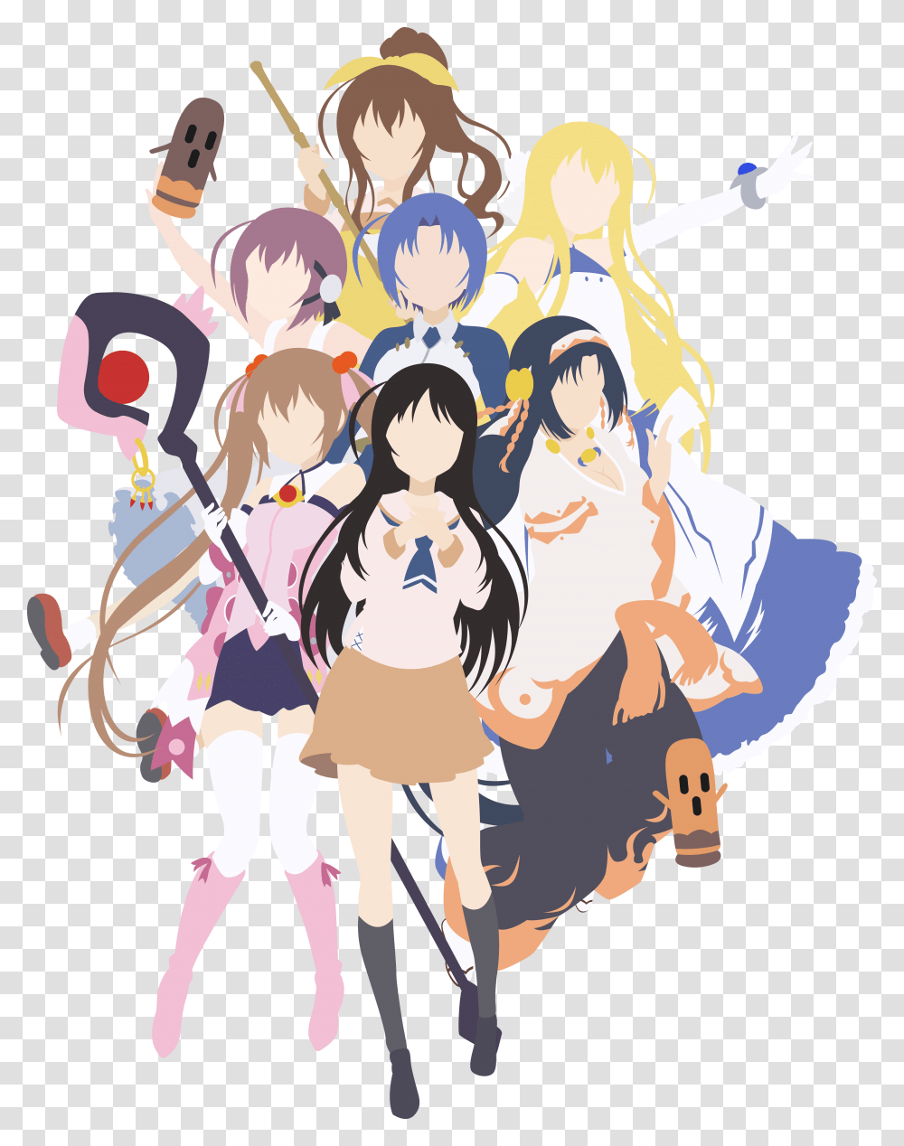 Invaders Of The Rokujouma, Person, Doodle, Drawing Transparent Png