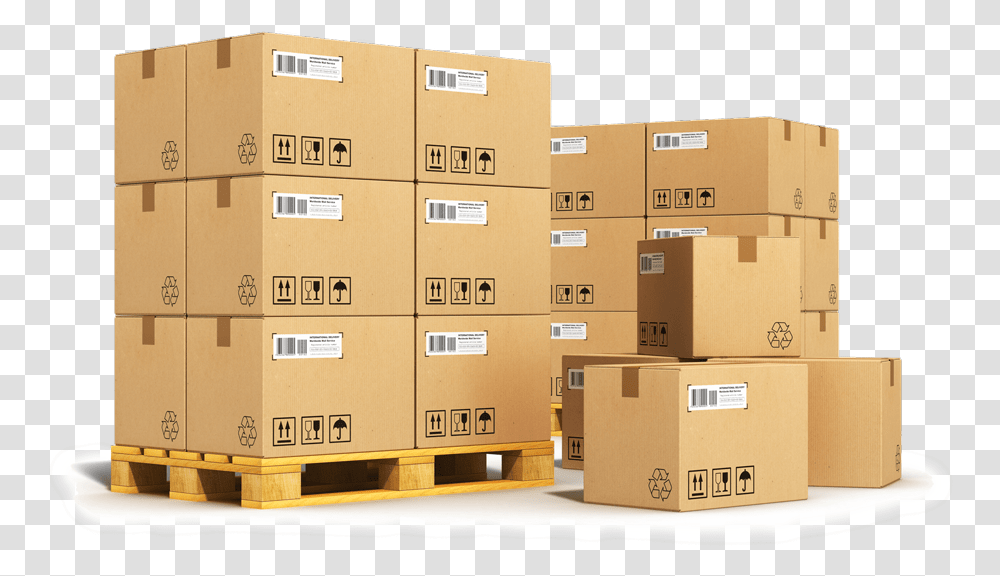 Inventory Image Pallet Shipping, Package Delivery, Carton, Box, Cardboard Transparent Png