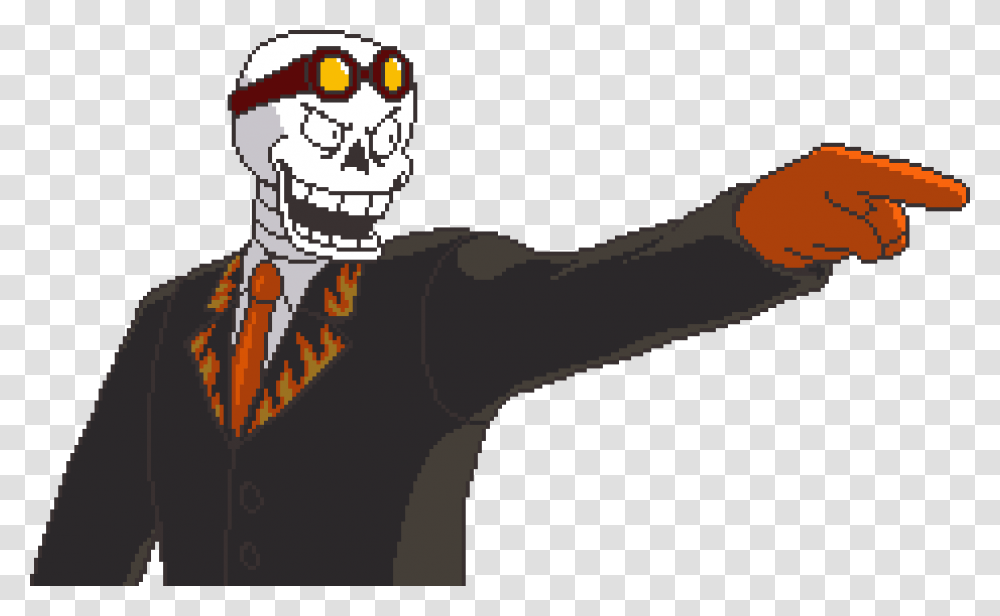 Inverted Fate Papyrus, Face, Hand, Gun, Weapon Transparent Png