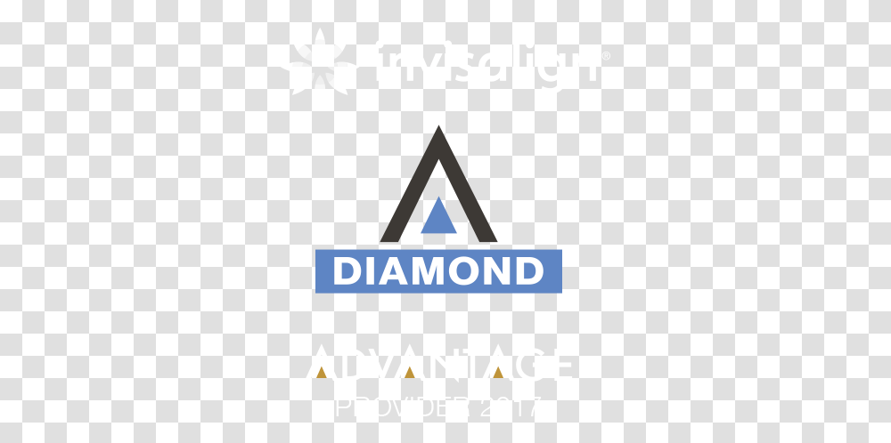 Invisalign Diamond Logo Invisalign Diamond Logo, Triangle, Text, Poster, Advertisement Transparent Png